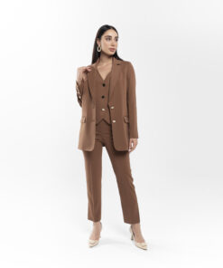 Mt002 Yelek Siyah-Bronz-Buskıvı Mt003 Pantolon Siyah-Bronz-Buskıvı
