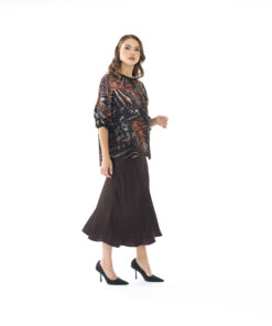 14013 Bluz etro 24015 Etek kahverengi