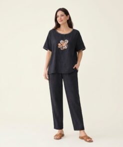 16245 BLUZ SİYAH 36140 PANTOLON SİYAH